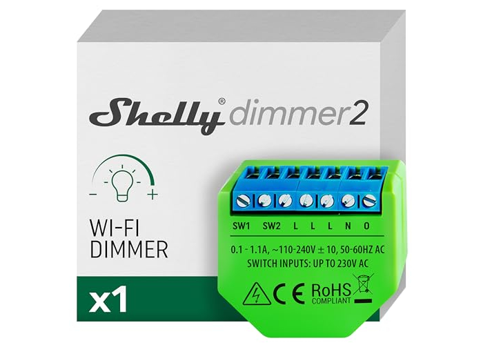 Беспроводной диммер Shelly Dimmer 2 WiFi для умного дома Беспроводной диммер Shelly Dimmer 2 WiFi для умного дома