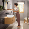 Змішувач для раковини Hansgrohe Rebris E прихованого монтажу, матово-чорний, з виливом 20 см