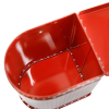 Buzón metálico rojo para sobres