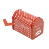 Buzón metálico rojo para sobres