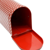 Buzón metálico rojo para sobres