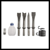 Juego de cincel neumático Einhell TC PC 45 con juego de 4 cinceles.