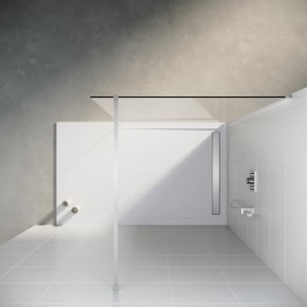 Mampara de ducha SONNI de 110 x 200 cm, cristal de seguridad templado con nanorrevestimiento.