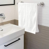 Juego de accesorios de baño de acero inoxidable, 6 piezas, con toallero y ganchos.