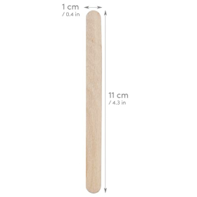 Palitos de madera LIVAIA, 300 unidades, para helados y manualidades.