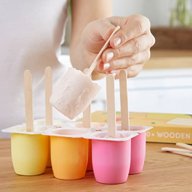 Palitos de madera LIVAIA, 300 unidades, para helados y manualidades.