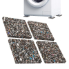 ECENCE Anti-vibration feet for washing machine, 4 pieces, 10 x 10 cm
