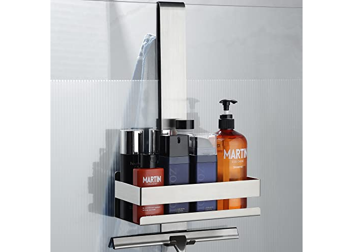 Stainless steel shower shelf (SUS 304) for hanging on the shower wall Stainless steel shower shelf (SUS 304) for hanging on the shower wall