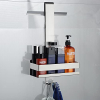 Stainless steel shower shelf (SUS 304) for hanging on the shower wall