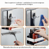 Stainless steel shower shelf (SUS 304) for hanging on the shower wall