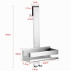 Stainless steel shower shelf (SUS 304) for hanging on the shower wall