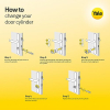 Yale Serie 1000 PLUS Europrofil Doppelzylinder 30/30 mm Nickel satiniert