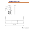 Barra extensible para armario Vasalat de 60 a 90 cm