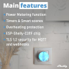 Shelly AZ WLAN-Steckdose Typ F 12 A mit Strommessung, App-Steuerung und Timer