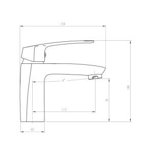 Grünblatt low-pressure washbasin tap design
