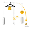 Emuca Sling Clothes Lift for Wardrobe with Adjustable Width