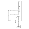 Emuca Sling Clothes Lift for Wardrobe with Adjustable Width