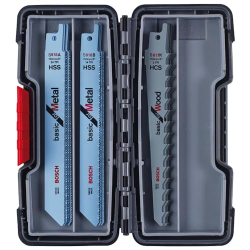 Bosch Professional reciprocating saw blade set, 15-piece, for wood and metal