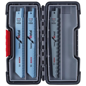 Juego de 15 hojas de sierra recíproca Bosch Professional para madera y metal.