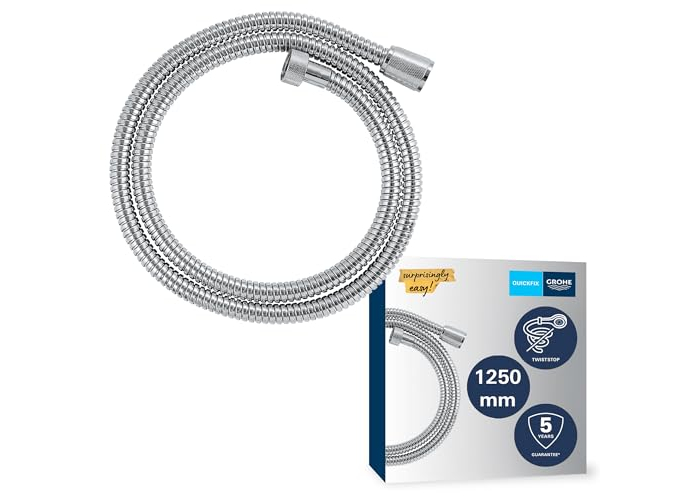 Vitalioflex Metallbrauseschlauch GROHE 1,25 m, knickfest, Chrom Vitalioflex Metallbrauseschlauch GROHE 1,25 m, knickfest, Chrom