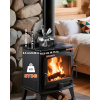 6-blade fireplace fan without electricity – Quiet, heat-powered stove fan