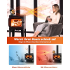 6-blade fireplace fan without electricity – Quiet, heat-powered stove fan
