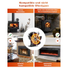 6-blade fireplace fan without electricity – Quiet, heat-powered stove fan