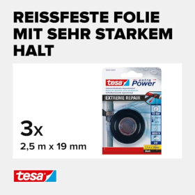 Силиконовая ремонтная лента tesa Power Extreme Repair для изоляции и герметизации