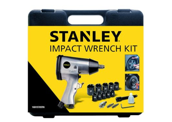 STANLEY 160157XSTN Schlagschrauber Set mit 10 Stecknüssen STANLEY 160157XSTN Schlagschrauber Set mit 10 Stecknüssen