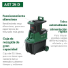 Bosch AXT 25 D Leise Gartenhäcksler mit leistungsstarkem Häckelwerk