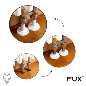 Juego de rosetas para tuberías de calefacción orgánicas FUX para tuberías individuales, 2 piezas