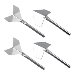 4-piece set of stainless steel corner trowels for inside and outside corners