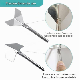 4-piece set of stainless steel corner trowels for inside and outside corners