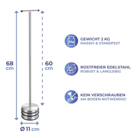 WENKO Big Boy Türstopper mit langem, ergonomischem Griff