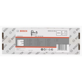 Гвозди для финишного гвоздезабивателя Bosch Professional PRO DA15-34, 34°