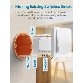 Meross Wi-Fi roller shutter switch, smart wall switch