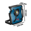 Bosch Professional cordless construction spotlight GLI 18V-4000 C, 4000 lm
