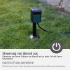 brennenstuhl Connect WLAN-Gartensteckdose mit Erdspieß, 2-fach, 3 m  