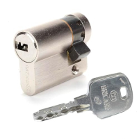Bricard Serial XP 10+30 Halbzylinder-Schloss, vernickelt