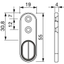 Tubo de armario extensible, 40 - 60 cm, barra telescópica, barra de nicho estable, barra para ropa - vasalat