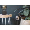 Enchufe de 16 A con 2 puertos de carga USB-A y C, blanco/gris, ZENITECH