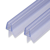 Sealis 2 Stück 80 cm Ersatz-Duschdichtungen für 5 mm, 6 mm, 7 mm, 8 mm Glastür, Duschwand, Duschtür, Wasserabweiser, Anti-Stoß-Schutz (Packung)
