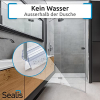Sealis 2 Stück 80 cm Ersatz-Duschdichtungen für 5 mm, 6 mm, 7 mm, 8 mm Glastür, Duschwand, Duschtür, Wasserabweiser, Anti-Stoß-Schutz (Packung)