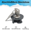 Socket Lock - Set of 2 sockets with lock, anti-theft protection, child safety lock