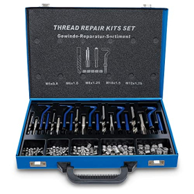 Professionelles Gewindereparatur-Set M5-M12 für präzise Reparaturen