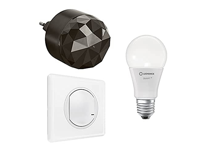 LEGRAND - Pack básico para enchufe móvil y bombilla orientable LEGRAND - Pack básico para enchufe móvil y bombilla orientable