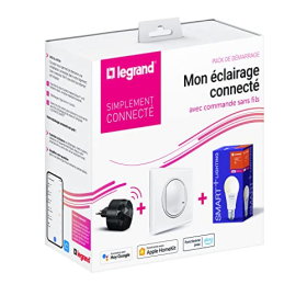 LEGRAND - Pack básico para enchufe móvil y bombilla orientable