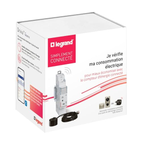 Legrand 199118 Drivia mit Netatmo – Einphasiger Energiezähler, max. 80 A, grau