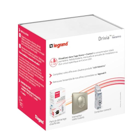 Legrand 199118 Drivia mit Netatmo – Einphasiger Energiezähler, max. 80 A, grau