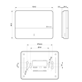 Kit de termostato inteligente FINDER BLISS2 con puerta de enlace 1CB190050007POA
